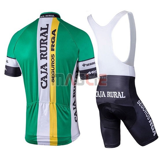 2018 Maglia Caja Rural Manica Corta Verde